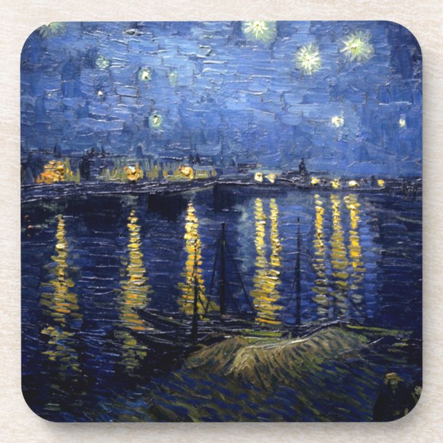 Porta-copo Van Gogh Starry Night Over Rhone (Frente)