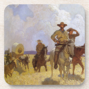 Porta-copo Vaqueiros Antigos, O Conjunto Parkman por NC Wyeth