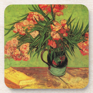 Porta-copo Vaso com Oleandros e Livros por Vincent van Gogh