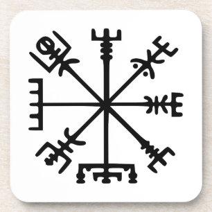 Porta-copo Vegvísir (compasso de Viking)