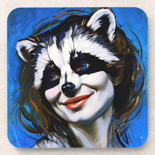 Porta-copo "Velka Teyani" Whispering Raccoon Trickster