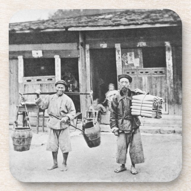 Porta-copo Vendedores ambulantes chineses, c.1870 (foto de (Frente)