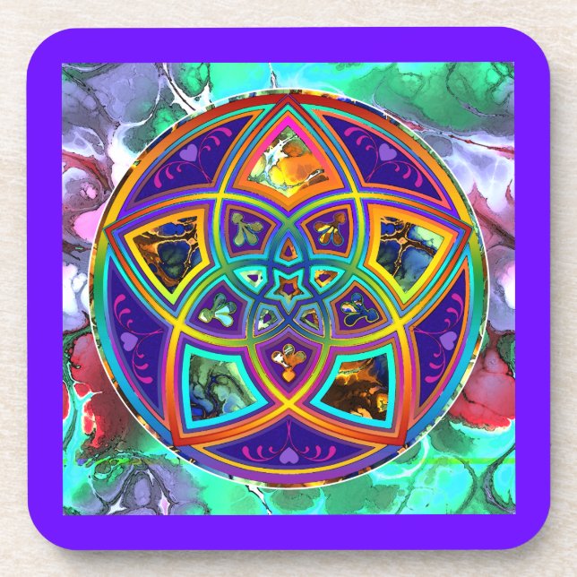 Porta-copo Venus Flower of Love fineART Flower Power / Quadra (Frente)