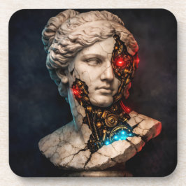 Porta-copo Vênus Mecânica: Arte de Estátua Cyberpunk