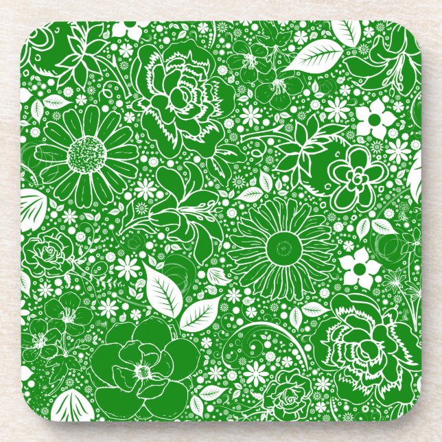 Porta-copo Verde Beleza Botânica (Frente)