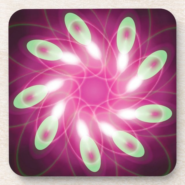 Porta-copo Verde Escapando Roxo (Frente)