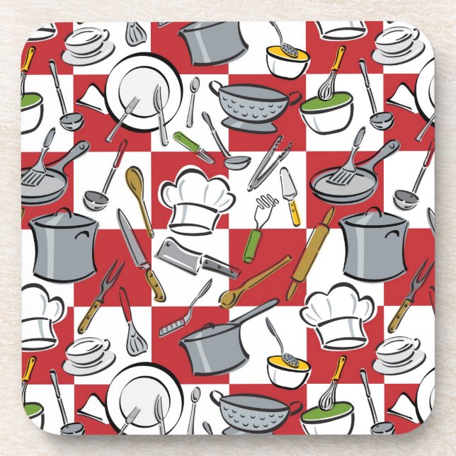 Porta-copo Verificação das ferramentas da cozinha (Frente)