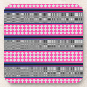 Porta-copo Verificar Design de Padrão Misto do Harlequin
