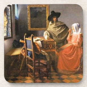 Porta-copo Vermeer - O Vidro do Vinho, famosa pintura