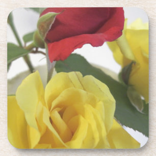 Porta-copo Vermelho Amd Rosas Amarelas