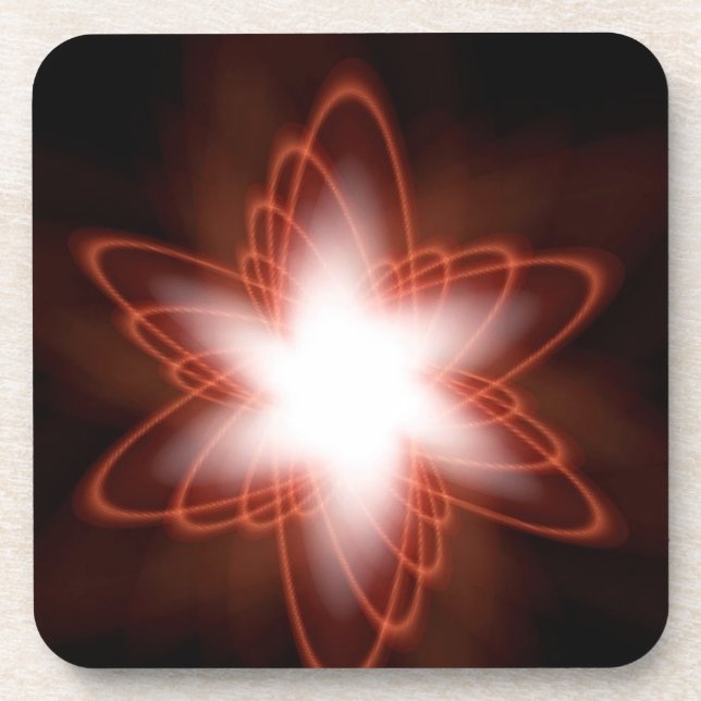 Porta-copo Vermelho atômico (Frente)