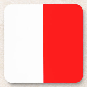 Porta-copo Vermelho e branco do hotel