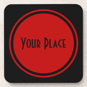 Porta-copo Vermelho simples contudo sofisticado