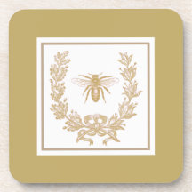 Versa Francesa de Vintage com Bee Mushroom