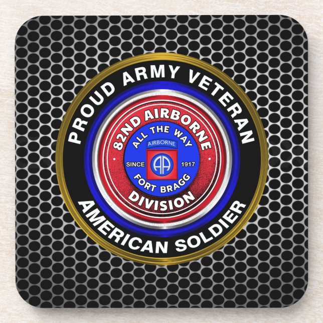 Porta-copo Veterano da 82ª Divisão Aerotransportada (Frente)
