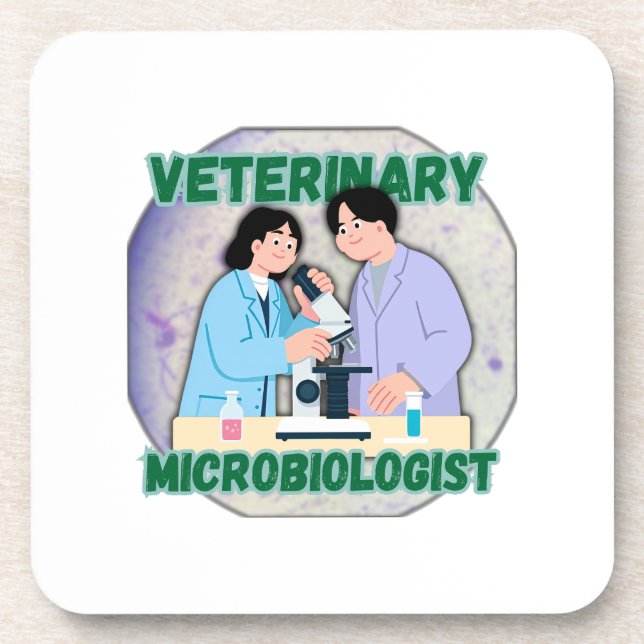 Porta-copo Veterinary Microbiologist – Lab Science Design (Frente)