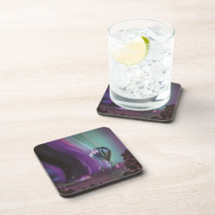 Porta-copo Viagem a Júpiter de Balão de Ar Quente sob as Luze