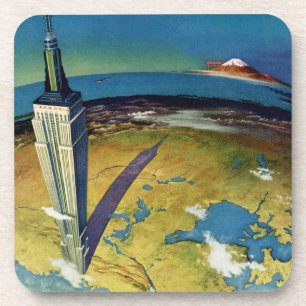 Porta-copo Viagem Antiga Nova York Empire State Building