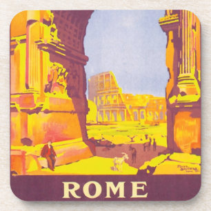 Porta-copo Viagens Antigas, o Coliseu em Roma Itália Italiano