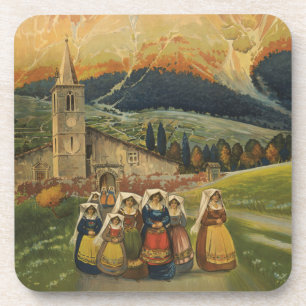 Porta-copo Viagens vintage Para Abruzzo, Itália.