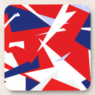 Porta-copo Vibes Positivos Vermelho Azul Branco