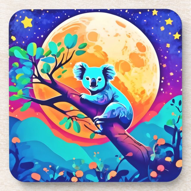 Porta-copo Vibrant Koala Moon (Frente)