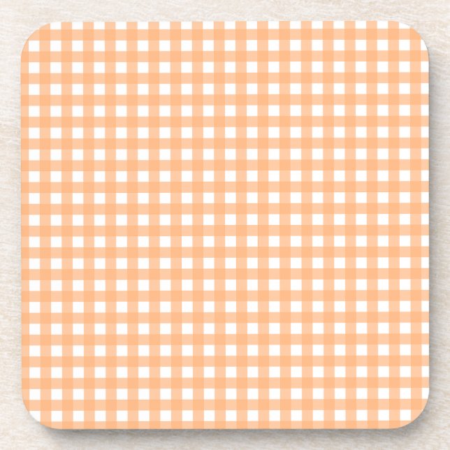 Porta-copo Vichy Orange clair (Frente)