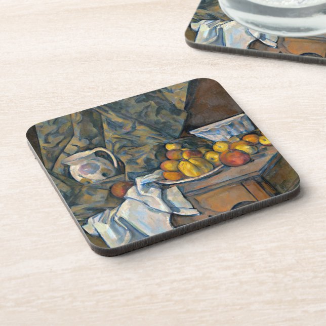 Porta-copo Vida de Paul Cezanne | ainda com maçãs e pêssegos, (Left Side)