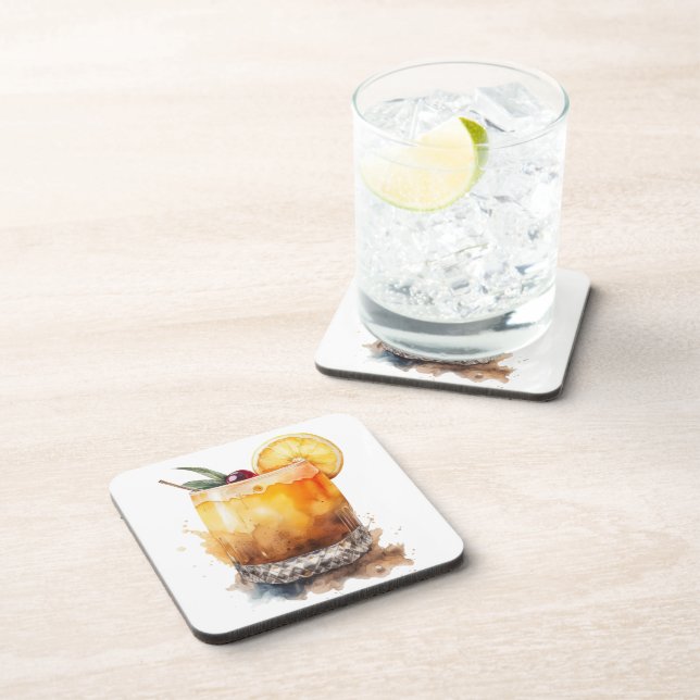 PORTA-COPO VIDRO DE COR DA ÁGUA DA CHUVA (Lado Direito)