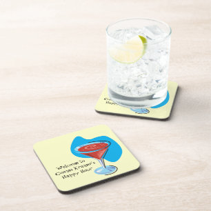 Porta-copo Vidro de Hour_retro-style Cosmo do cocktail