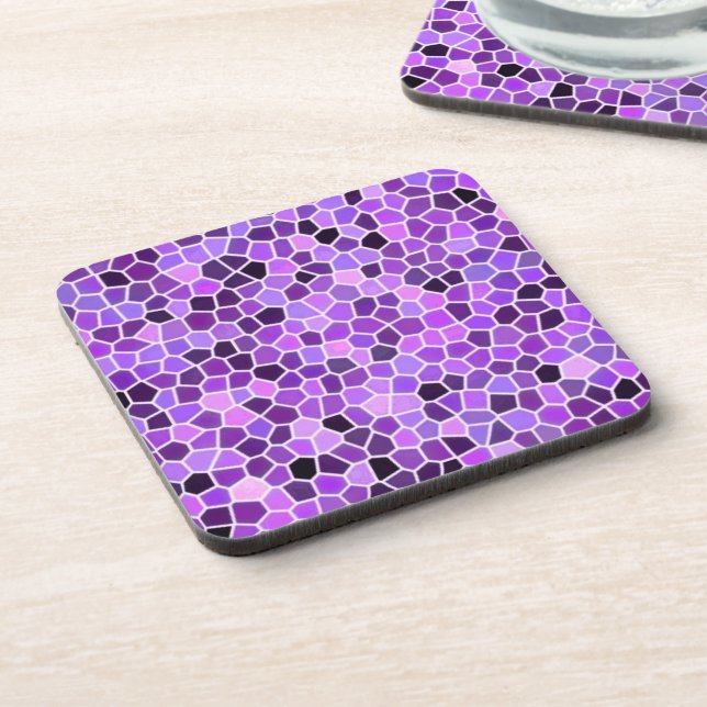 Porta-copo Vidro manchado de roxo (Left Side)