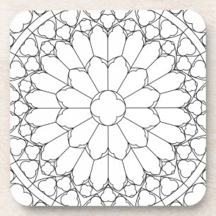 Porta-copo Vidro rosa