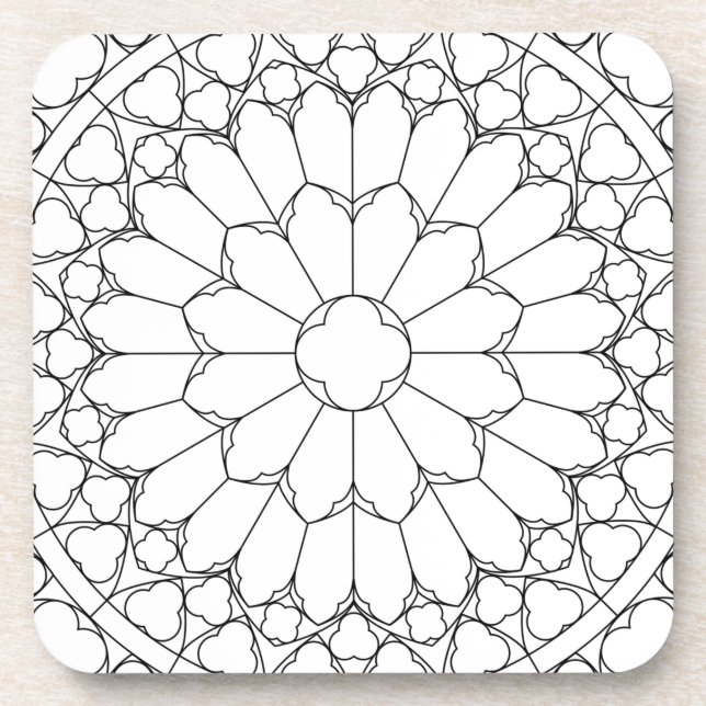 Porta-copo Vidro rosa (Frente)