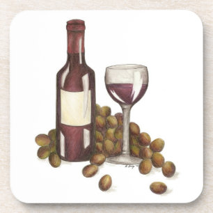 Porta-copo Vidro Vidro Vidro Vidro Vinho Merlot Sommelier