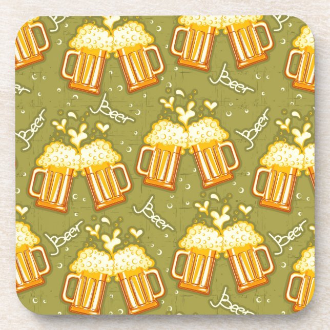 Porta-copo Vidros do teste padrão da cerveja (Frente)