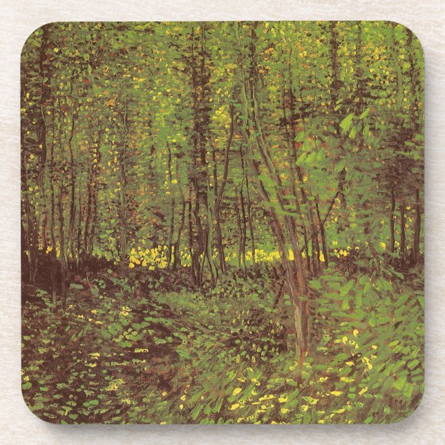 Porta-copo Vincent van Gogh - Árvores e Sub-bosque (Frente)