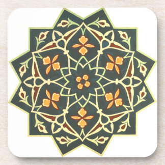 Porta-copo Vintage 1884 Art Ornamental Green Blue