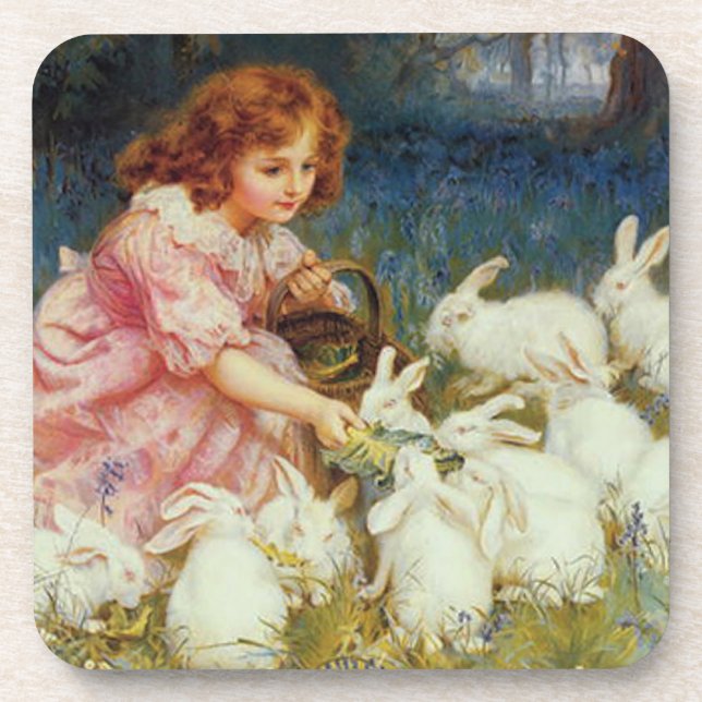 Porta-copo Vintage Animais Lindos Páscoa (Frente)
