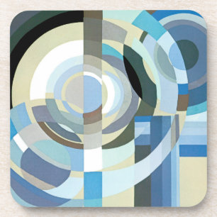 Porta-copo Vintage Art Deco Pochoir Jazz Formas Geométricas