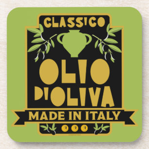 Porta-copo Vintage - Azeite Italiano