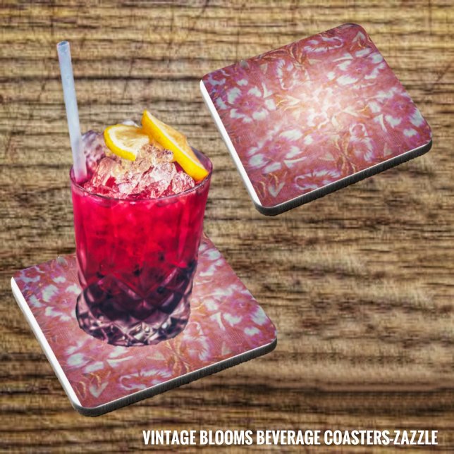 Porta-copo Vintage Blooms (Criador carregado)