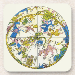 Porta-copo Vintage Celestial, Mapa Antiquado de Estrelas de C