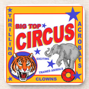 Porta-copo Vintage Circus Poster
