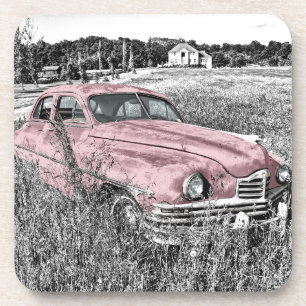 Porta-copo Vintage Classic Pink Car