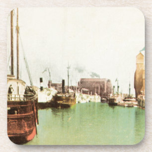 Porta-copo Vintage do porto do búfalo