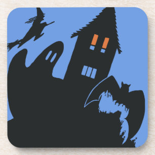 Porta-copo Vintage Halloween, Scary Haunted House and Witness