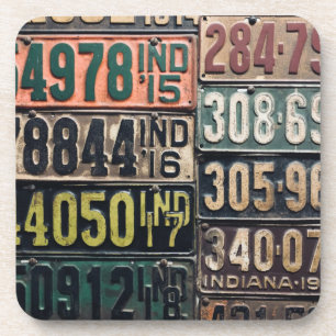 Porta-copo Vintage License Plates