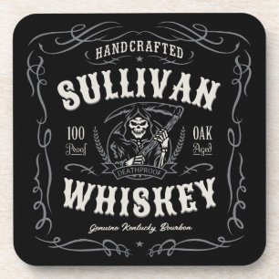 Porta-copo Vintage Liquor ADD NAME Old Grim Reaper Whiskey