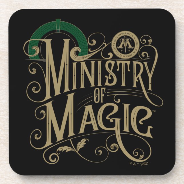 Porta-copo Vintage MINISTRY OF MAGIC™ Graphic (Frente)