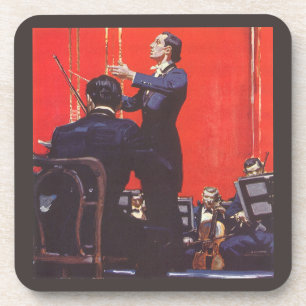 Porta-copo Vintage Music, levando uma Orquestra